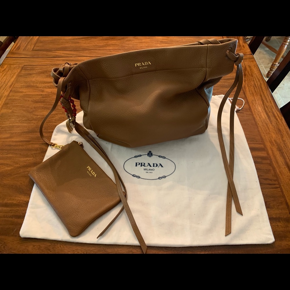 Prada Cervantes Hobo Deerskin Handbag - Picture 7 of 8